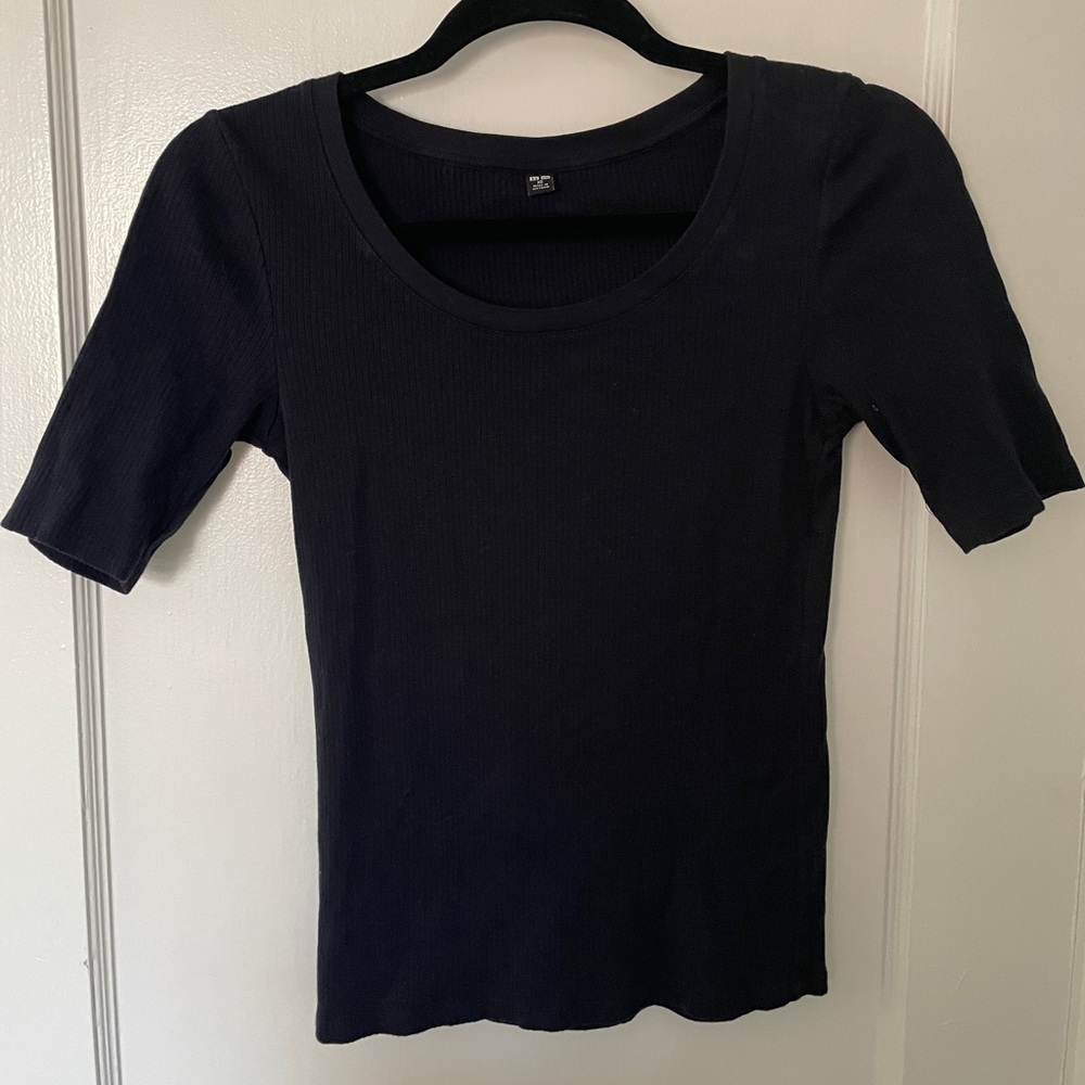 Dark Blue ribbed shirt